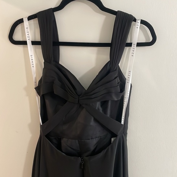 Azazie Nahrin Black Bridesmaid Dress, Size 2, Perfect condition! - Picture 5 of 8